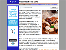 Tablet Screenshot of gourmetfoodgifts.us